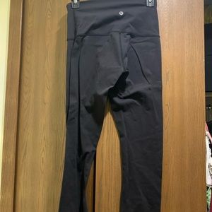 Lulu lemon cropped black leggings